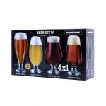 4 pk Craft Beer sett Hvete, Lager, Ale, Stout og Pilsner