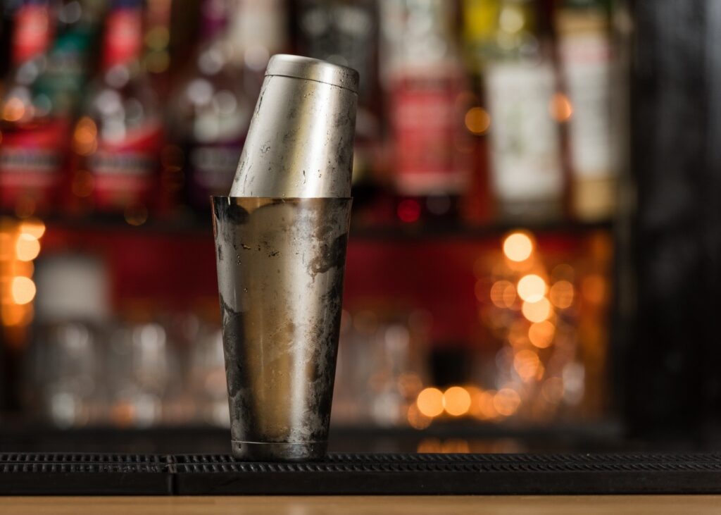 cokctail shaker i rustfritt stål