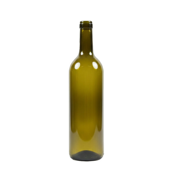 Morkegronn bordeux flaske korkhals fra barglass