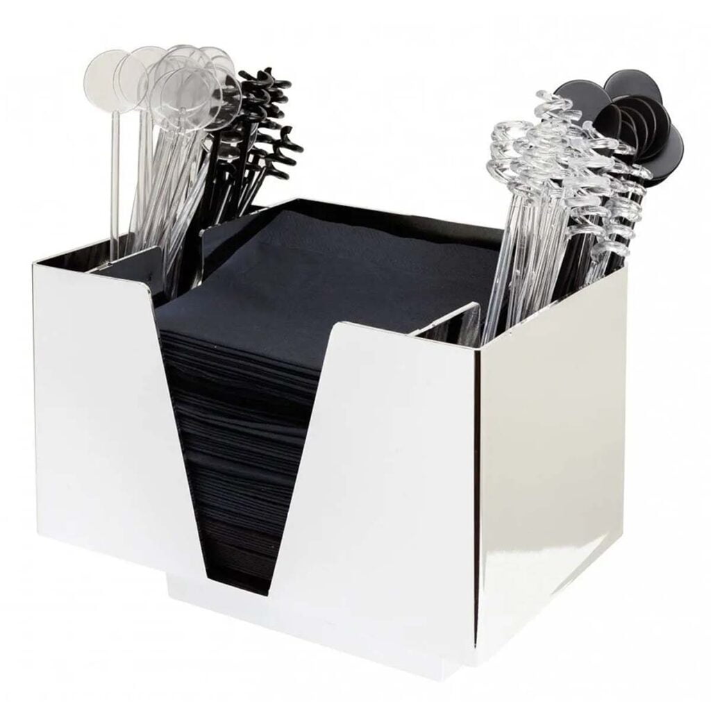 3 deler bar organiseringssett krom