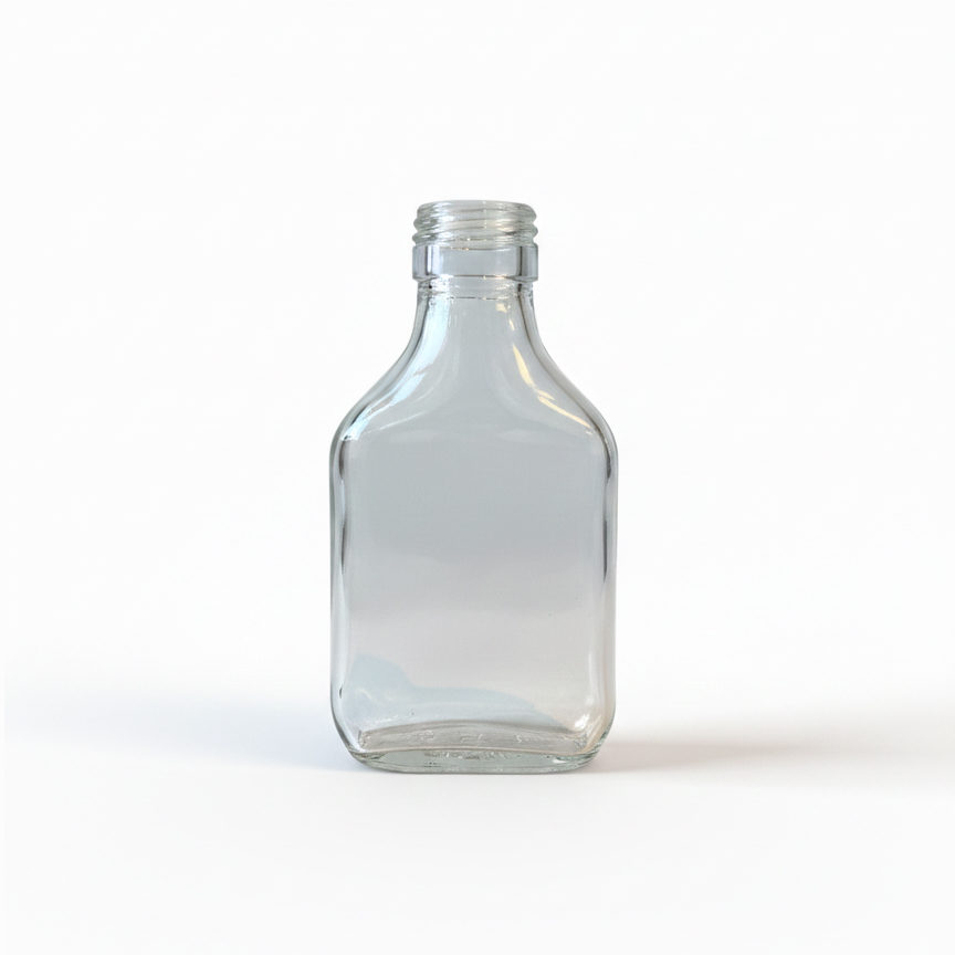 Flat flaske 100ml F2 fra Barglass