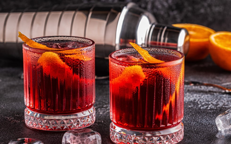 Negroni oppskrift fra barglass