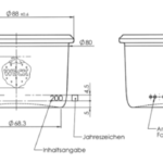 tegning weck jar 200ml