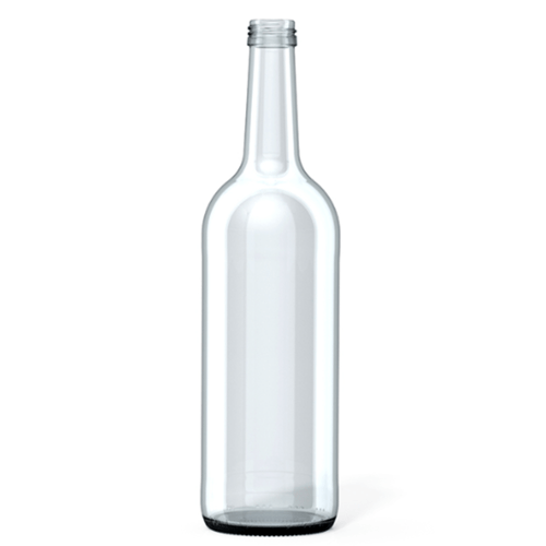 Skrukork Glassflaske - 1000ml Klar