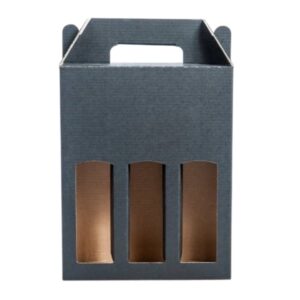 Sort Gaveeske 3 Flasker (500ml)