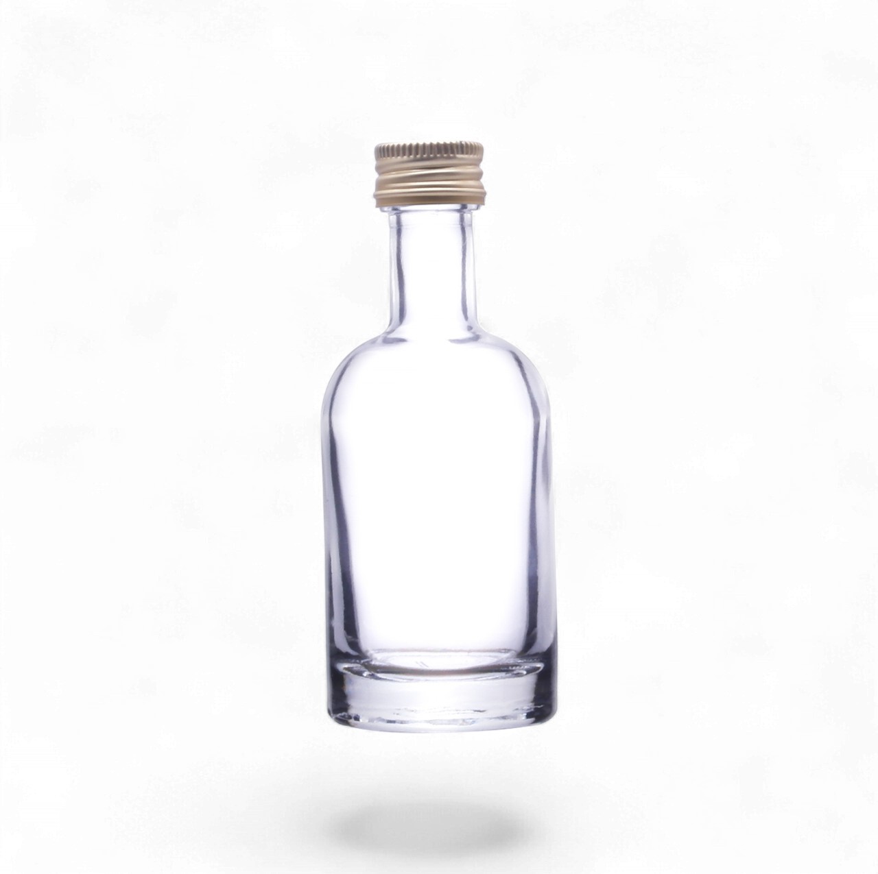 50ml Nocturne Glassflaske Klar gull lokk