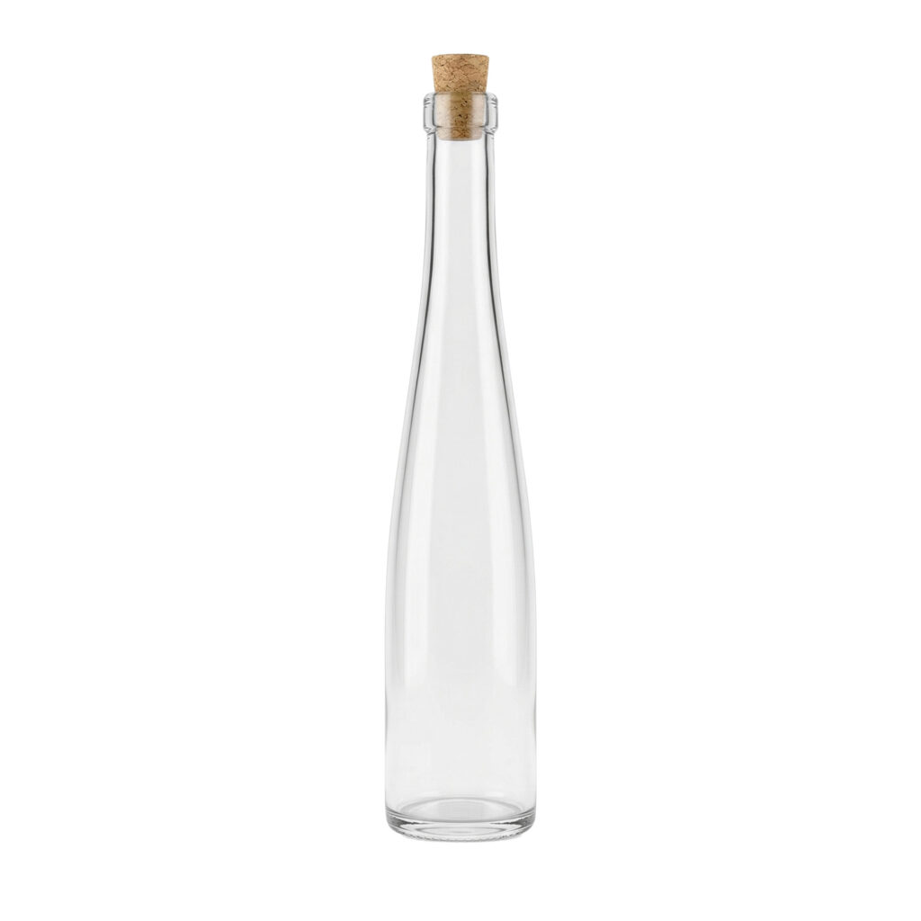 Altus 375ml klar glassflaske med konisk kork